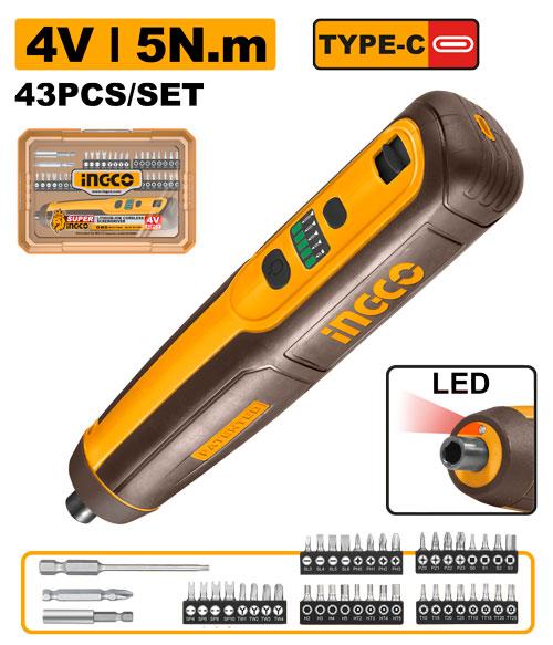 Ingco 4V Cordless screwdriver | CSDLI04062 Ingco